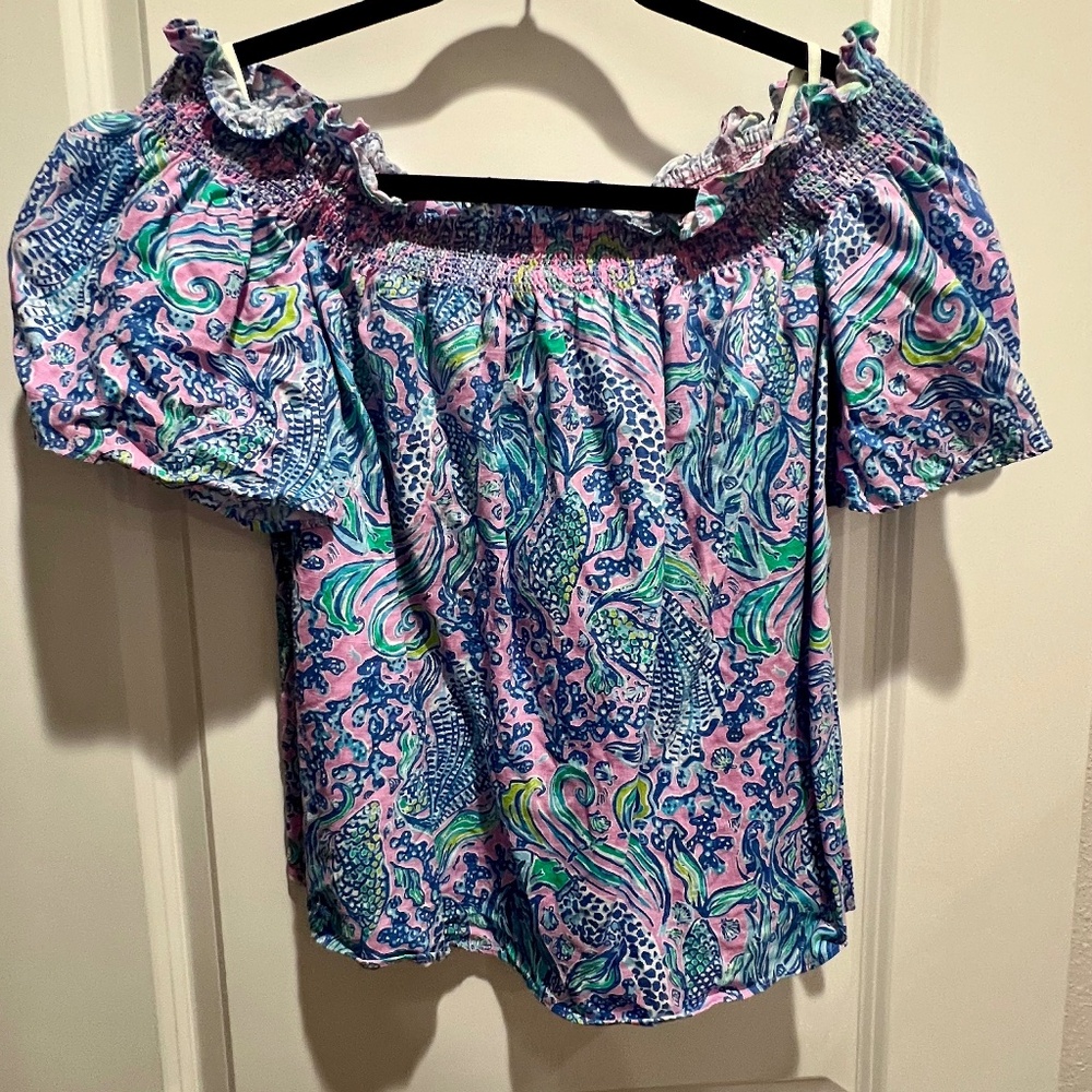Lilly Pulitzer Leanne Off Shoulder Top